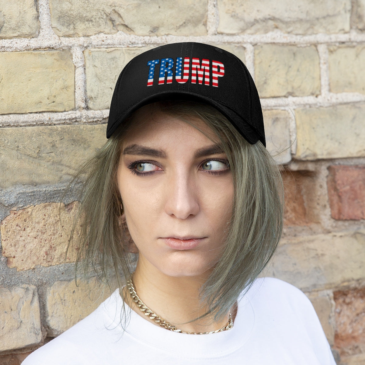 American Flag Twill Cap Patriotic Trump Classic Cap