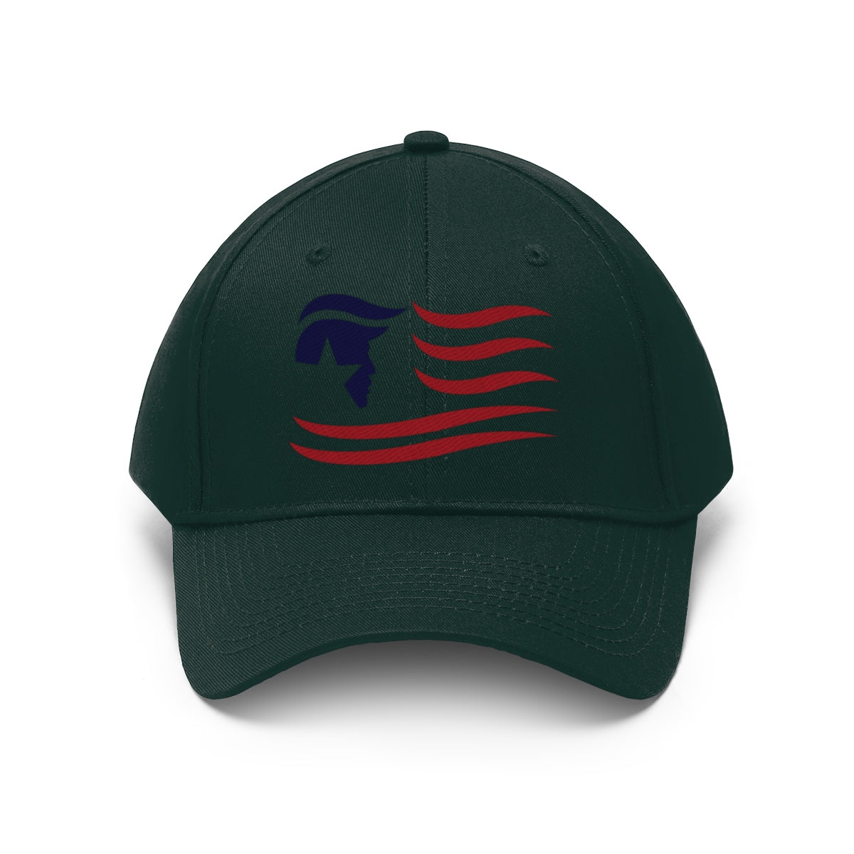 American Flag Twill Cap Trump Classic Patriotic Cap featuring a design with stars and stripes.