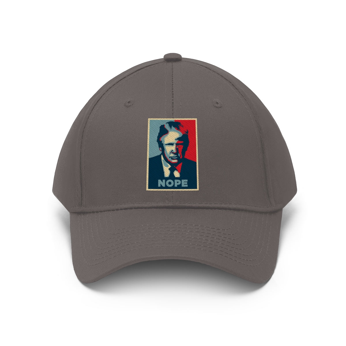 Vintage Nope Baseball Cap Inspired by Trump with retro design and political message.