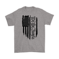 We The People On Distressed American Flag