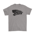Navy On Distressed American Flag