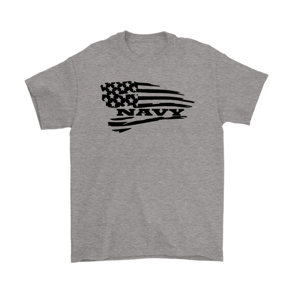 Navy On Distressed American Flag