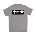 Pro God Pro Gun Pro Life With Cross, Pistol & Heart
