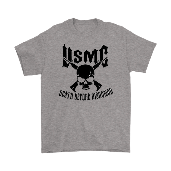 USMC Death Before Dishonor With Skull And M16s