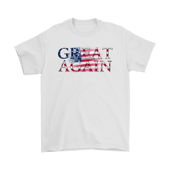 Great Again On Faded American Flag