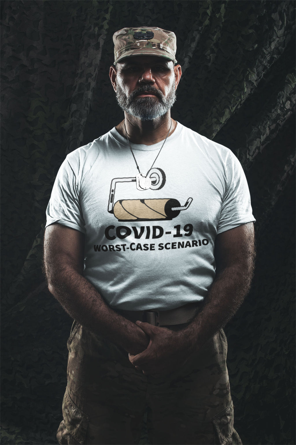 COVID-19 Worst Case Scenario Graphic Twill Cap