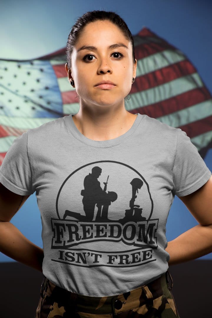Freedom Isn't Free | Soldier Kneeling