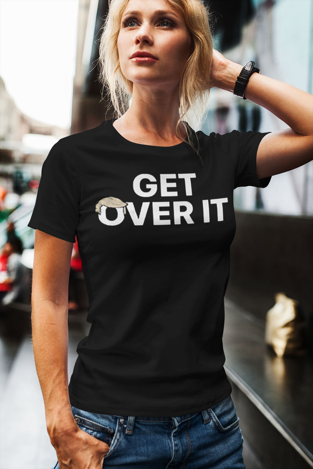 Bold Hair Silhouette Statement Shirt