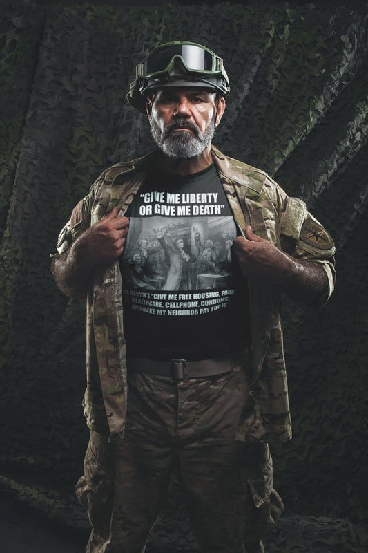 Give Me Liberty Or Give Me Death. It Wasn't "Give Me Free Housing, Food, Healthcare..."