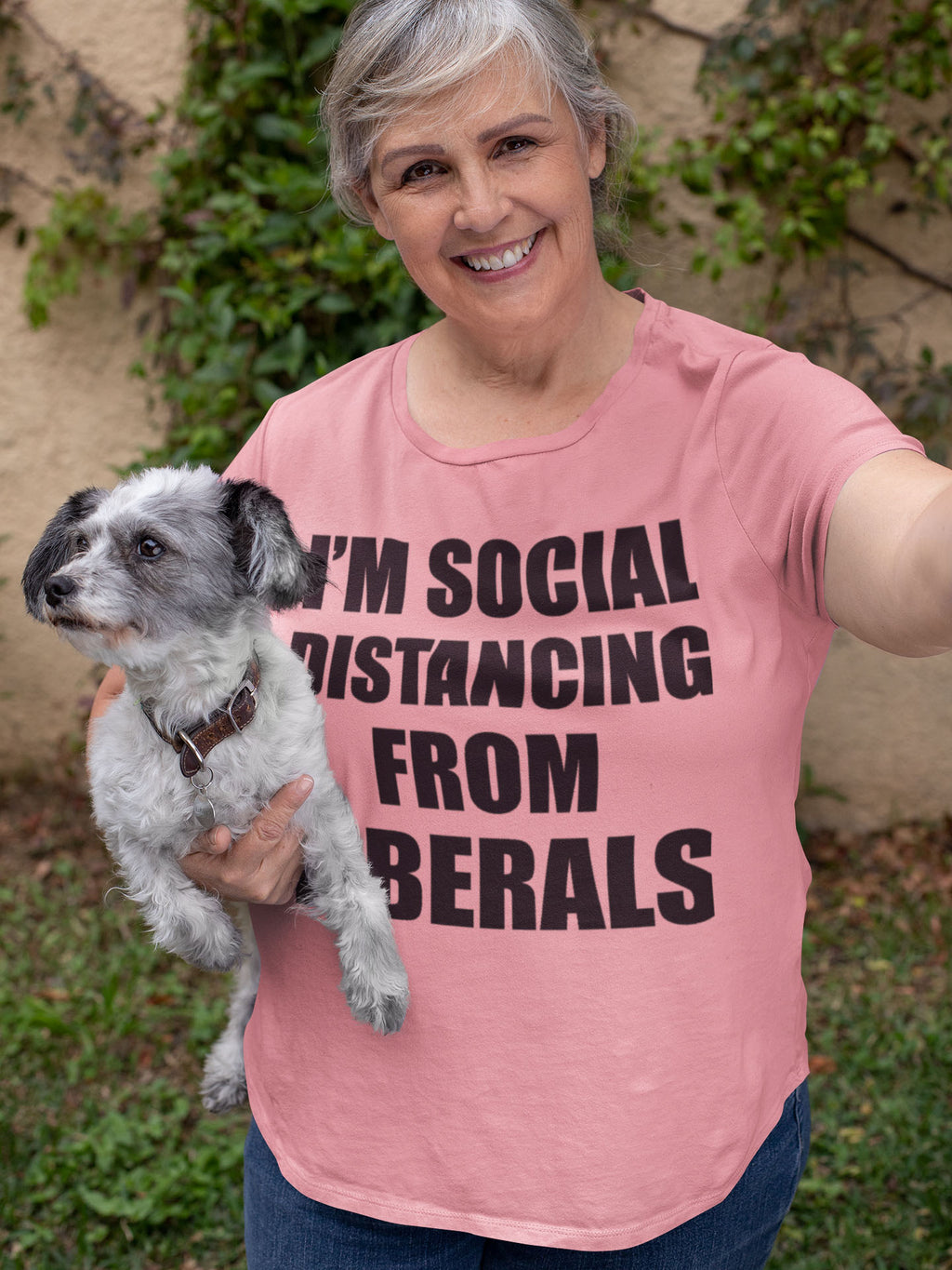 Social Distancing From Liberals Black Letters Cap