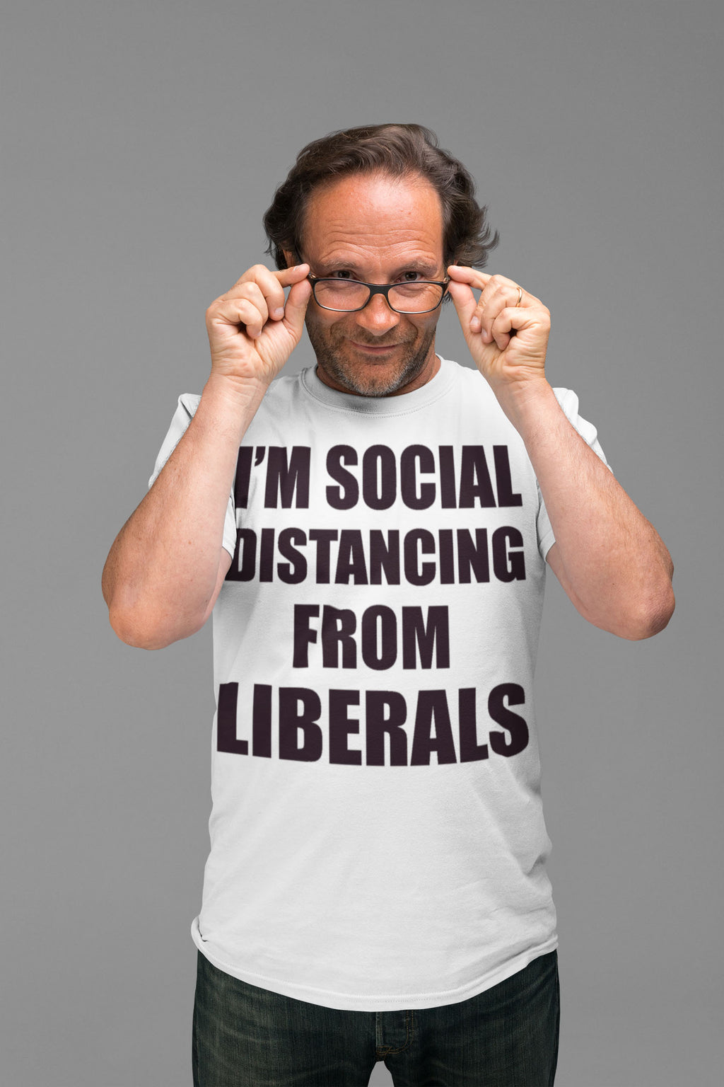 Social Distancing From Liberals Black Letters Cap