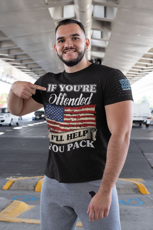 Man wearing Bold Statement Humor Graphic Tee under bridge