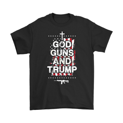 God, Guns & Trump With Cross and AR-15