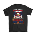 God Bless America Patriotic Christmas Design on black T-shirt with eagle and American flag theme.