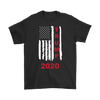 Trump 2020 Red On Distressed American Flag