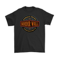 Black Border Wall Graphic Statement Tee with bold, patriotic messaging and rugged design.