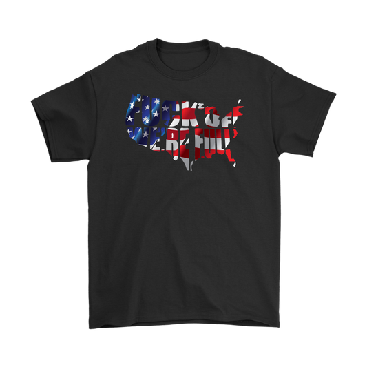 Fuck Off. We're Full USA Flag Map