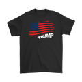 American Flag And Trump