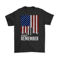 Always Remember Twin Towers On American Flag