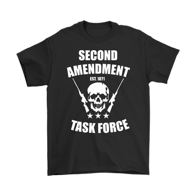 Second Amendment Task Force Est. 1871 With Skull And AR-15s