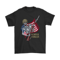 Semper Fidelis With Skeleton, Rifle and American Flag