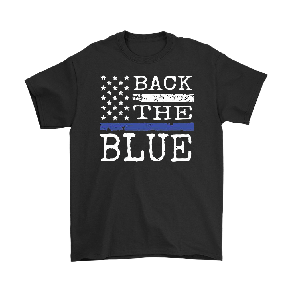 Back The Blue Embroidered Cotton Twill Cap
