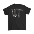 University Of Tennessee Anti-Bullying Tee featuring large 'U.T.' print on black cotton shirt with seamless collar and tearaway label.