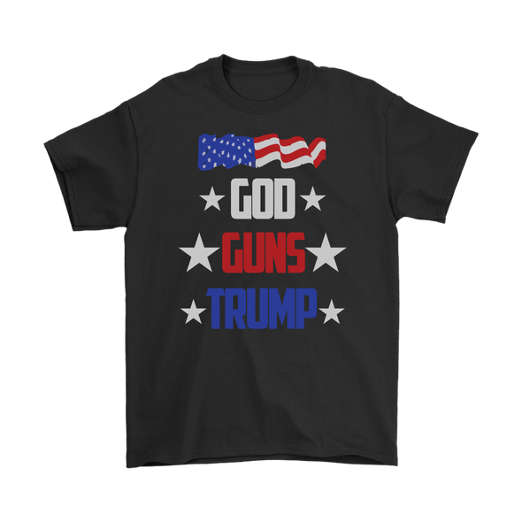 God Guns Trump With American Flag