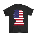 Trump Silhouette Of The American Flag