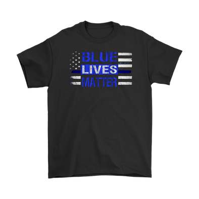 Blue Lives Matter On Flag