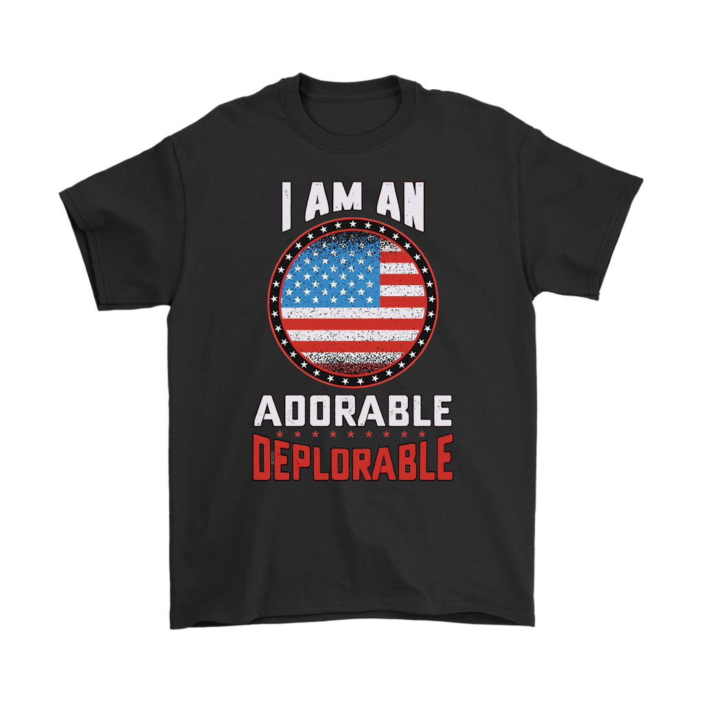 I Am An Adorable Deplorable On American Flag