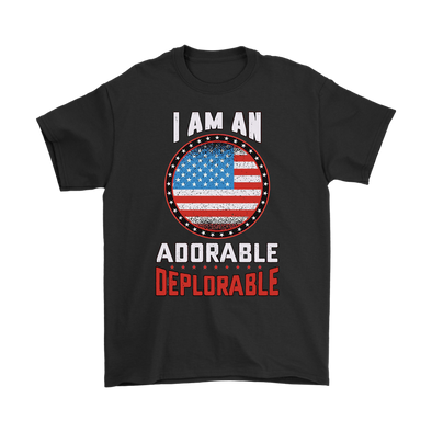 I Am An Adorable Deplorable On American Flag