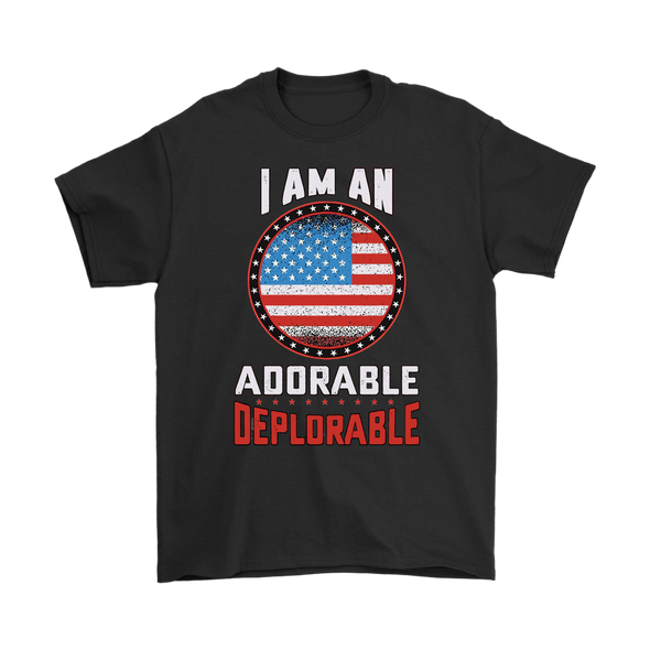 I Am An Adorable Deplorable On American Flag