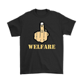 Fuck Welfare With Middle Finger