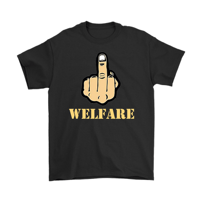 Fuck Welfare With Middle Finger