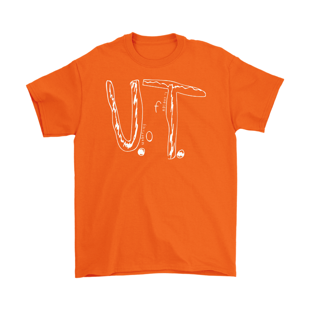 University Of Tennessee Anti-Bullying Tee in orange with 'U.T.' print