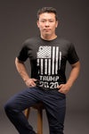 Trump 2020 On Distressed American Flag