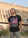 Trump 45 A Leader With Balls With American Flag