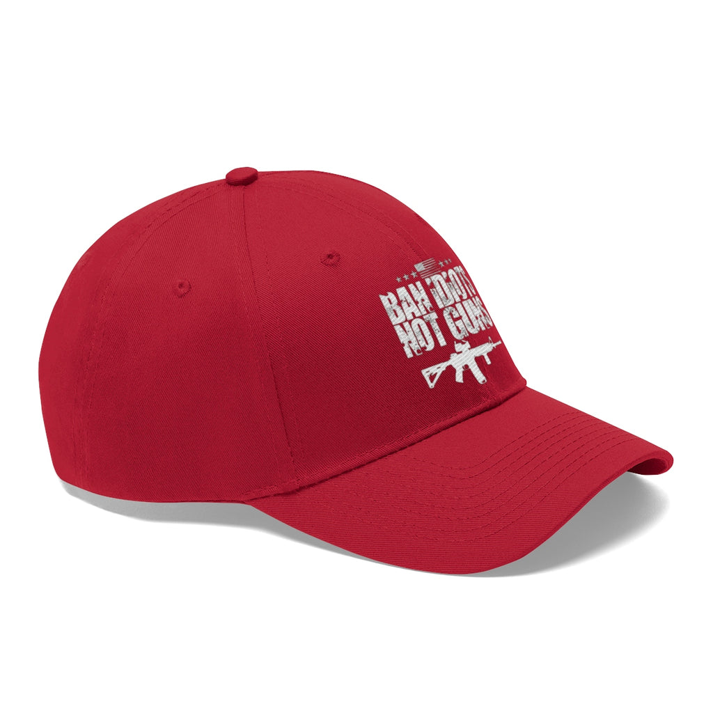 Ban Idiots Not Guns Twill Cap Hat