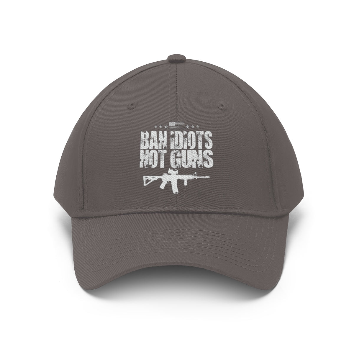 Ban Idiots Not Guns Twill Cap Hat