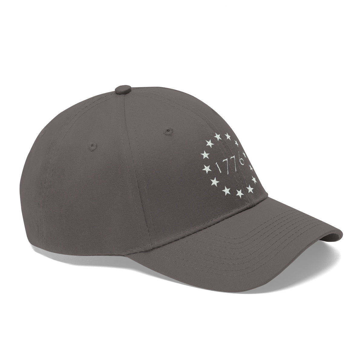 Vintage Betsy Ross Stars Cotton Twill Cap featuring 1776 and star design on a stylish baseball cap.