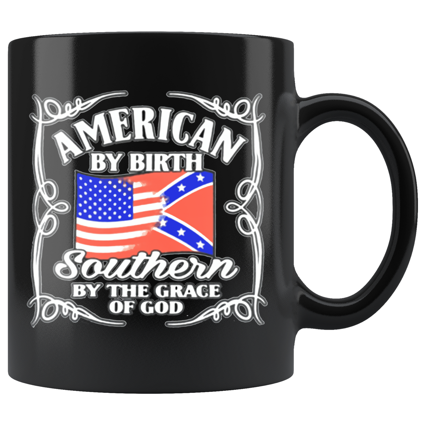 American By Birth Southern By The Grace Of God Blk