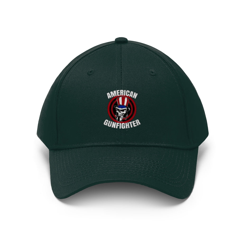 American Gunfighter Twill Cap Western Style Graphic Cap with bold logo design