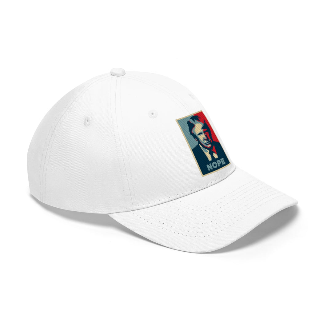 Vintage Nope Baseball Cap Inspired by Trump featuring a bold design and retro aesthetic.