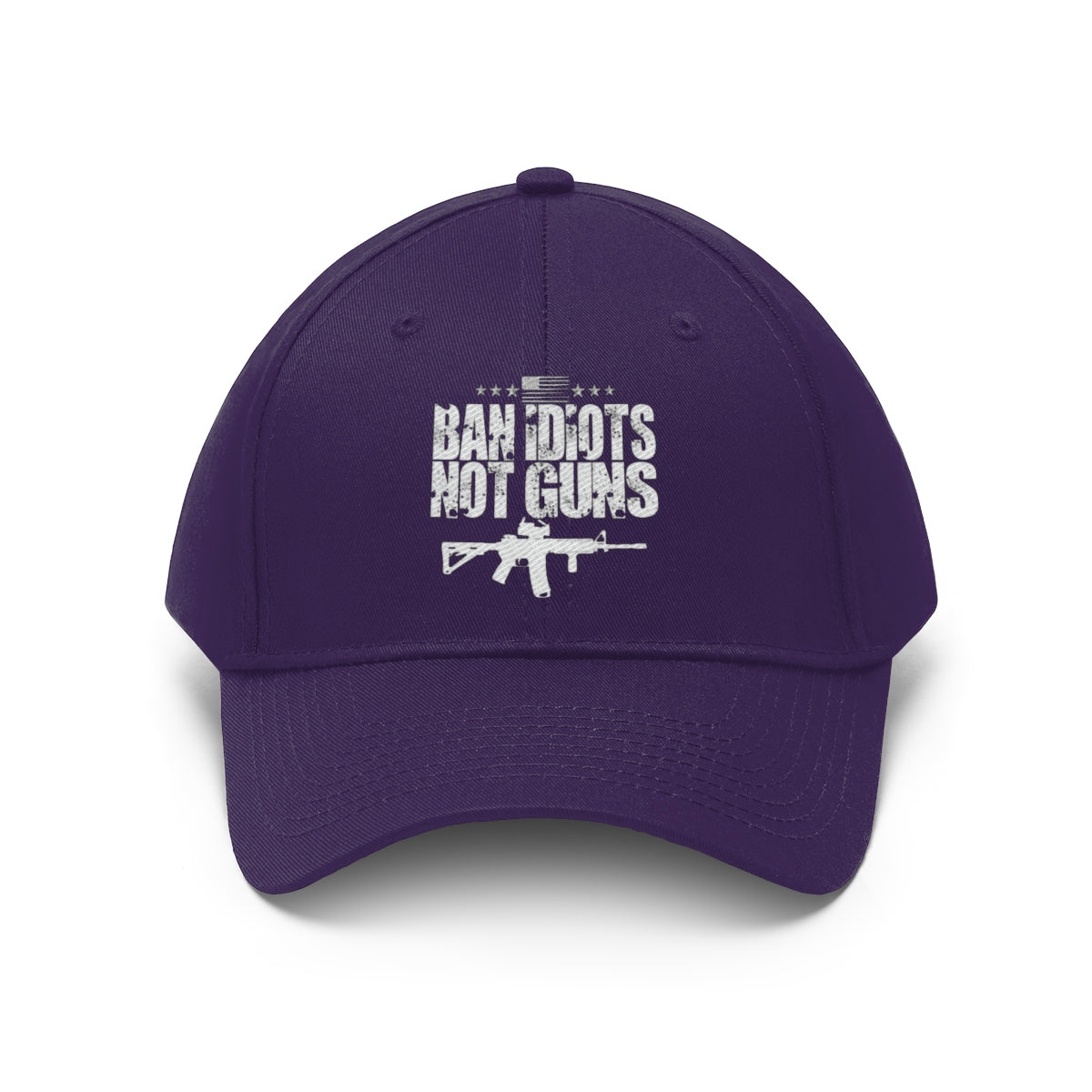Ban Idiots Not Guns Twill Cap Hat