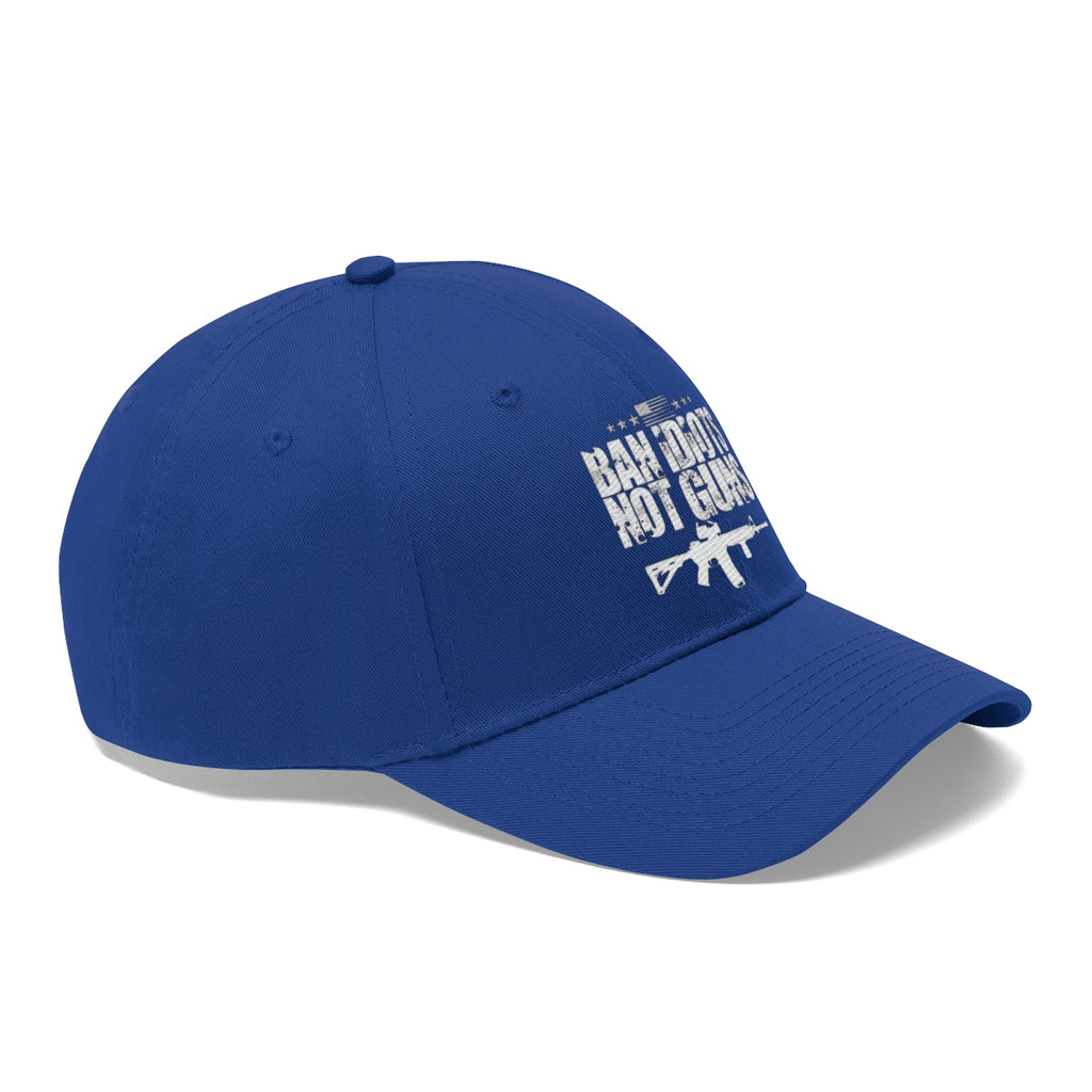 Ban Idiots Not Guns Twill Cap Hat