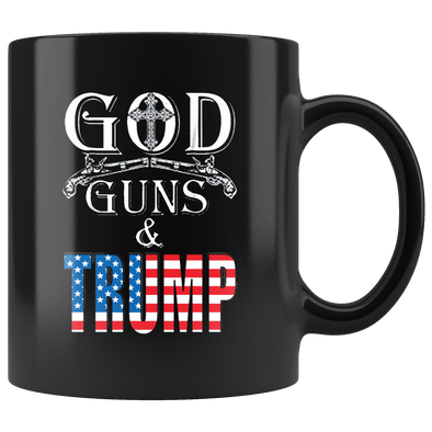 God, Guns & Trump American Flag