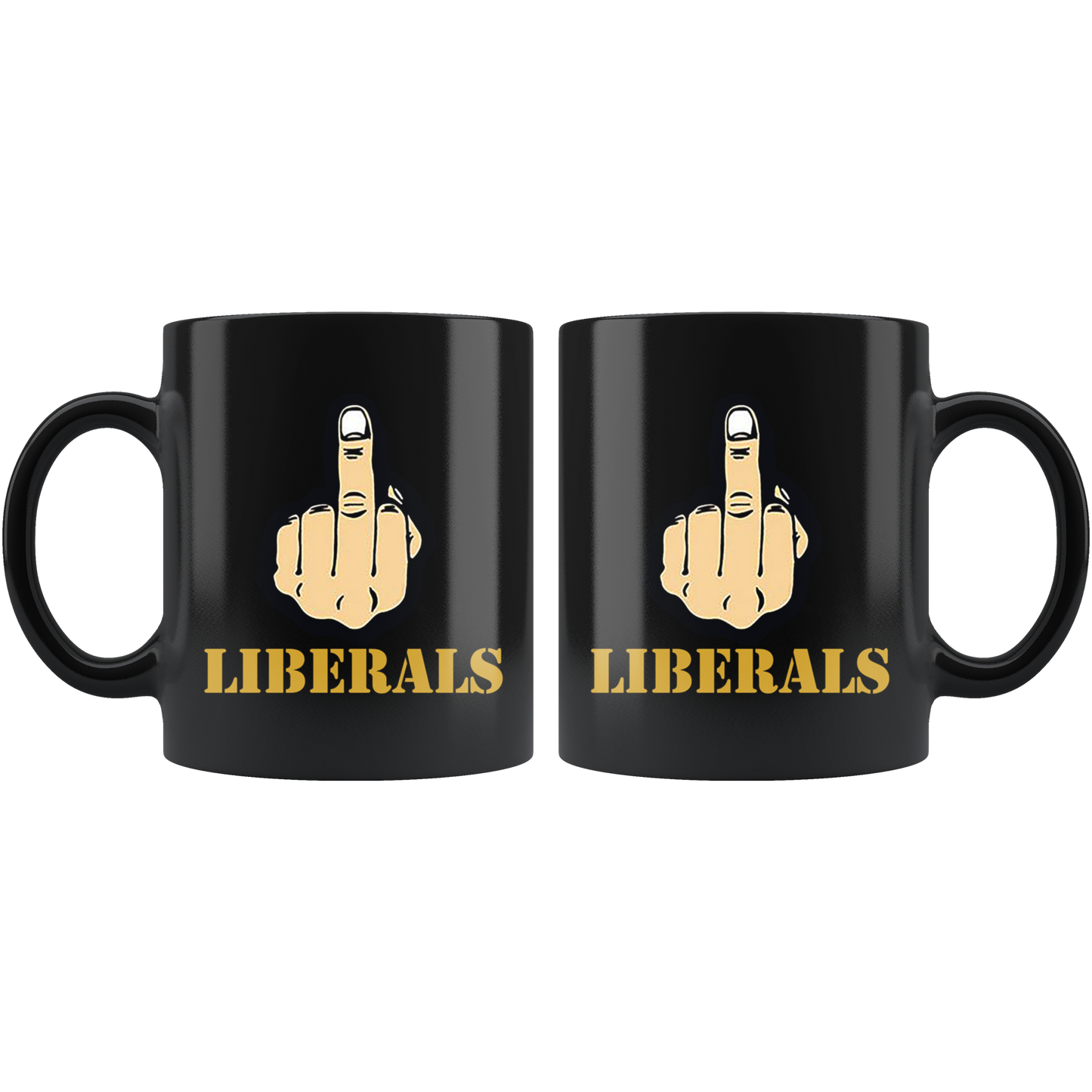 Fuck Liberals With Middle Finger