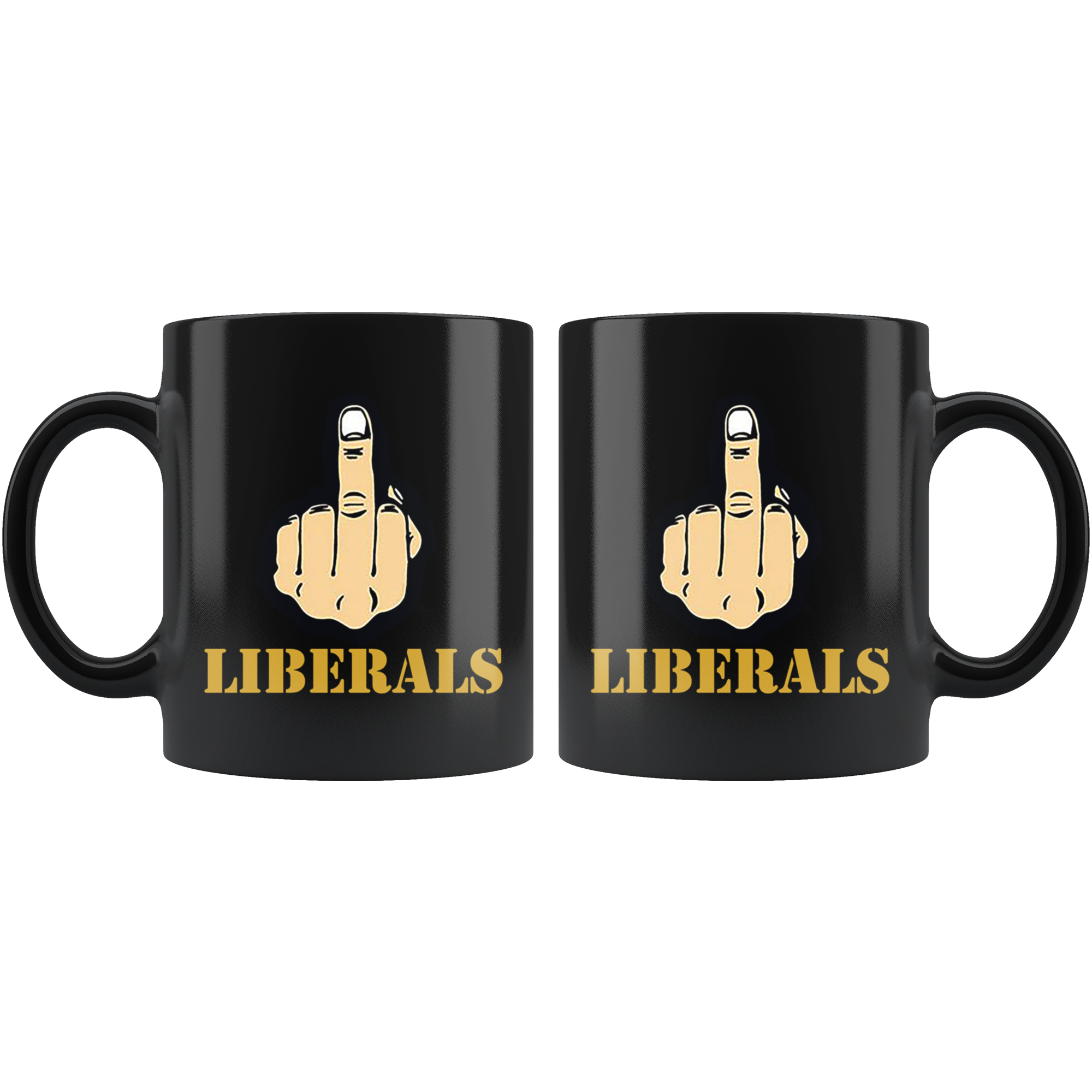 Fuck Liberals With Middle Finger