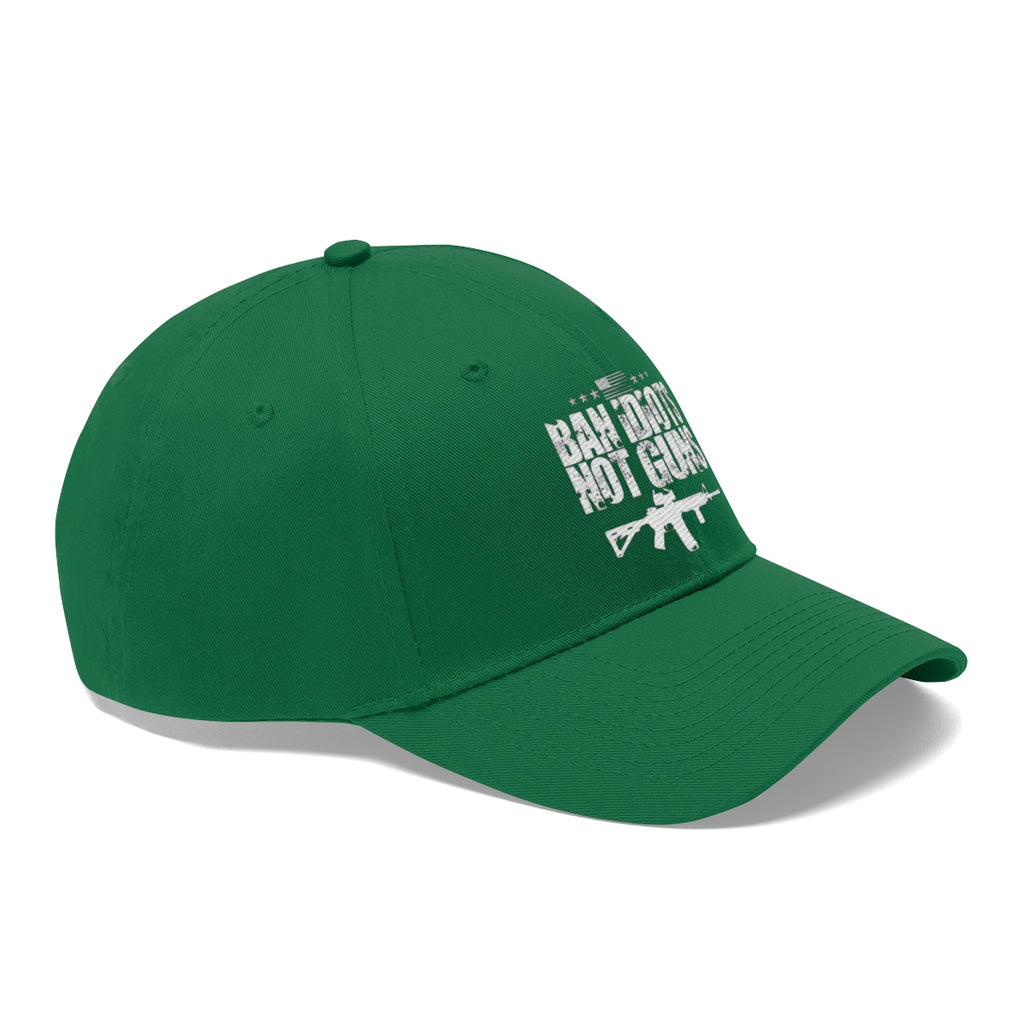 Ban Idiots Not Guns Twill Cap Hat